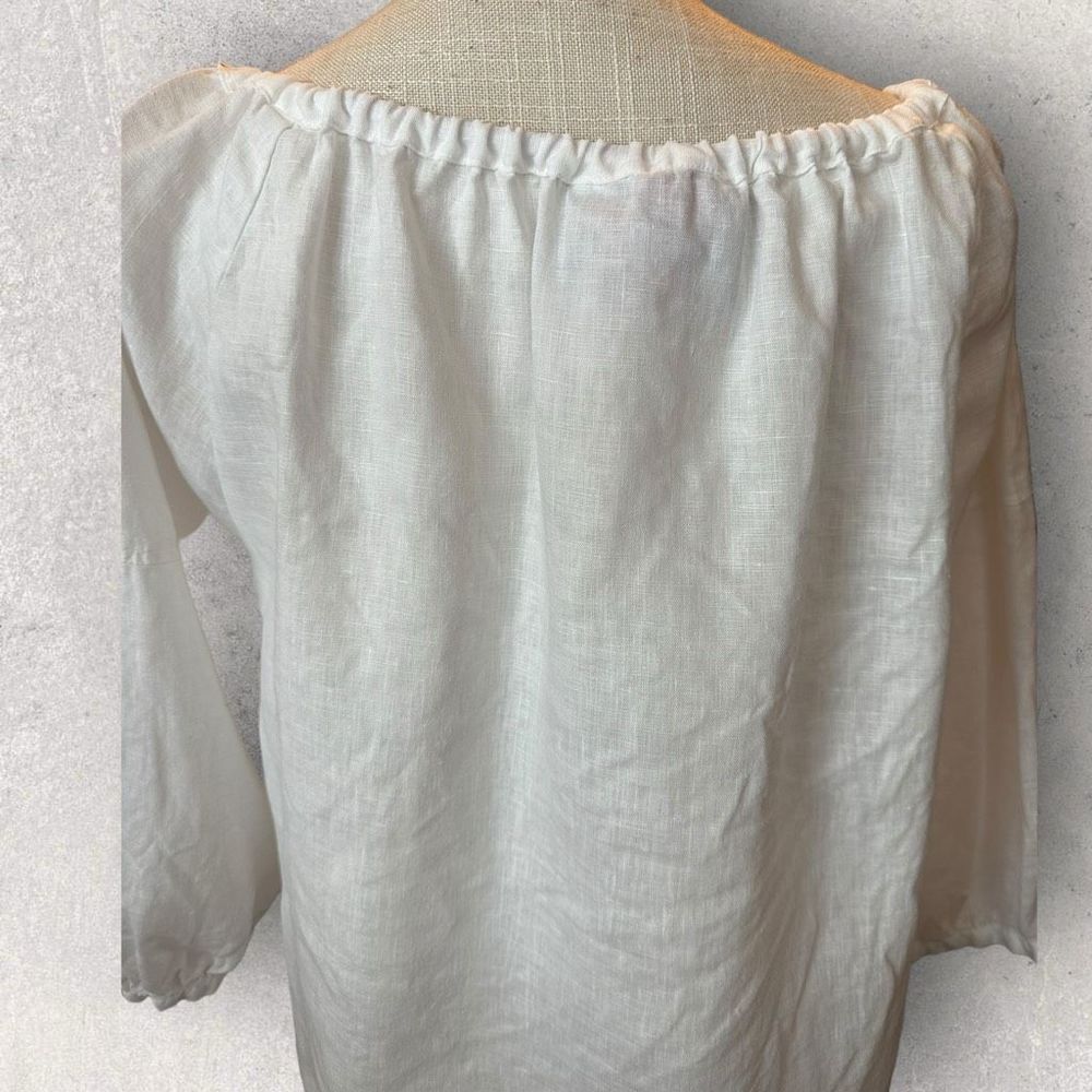 Women’s Johnny Was Linen Top Size Medium - Picture 8 of 11